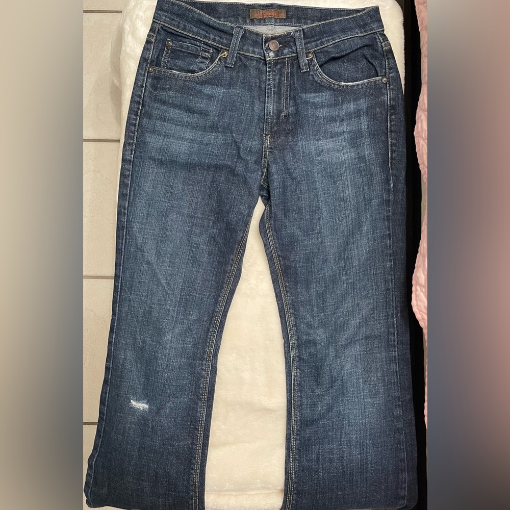 Dry aged denim jeans
